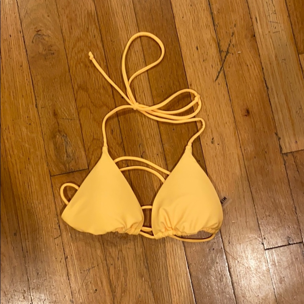 Shein yellow string bikini